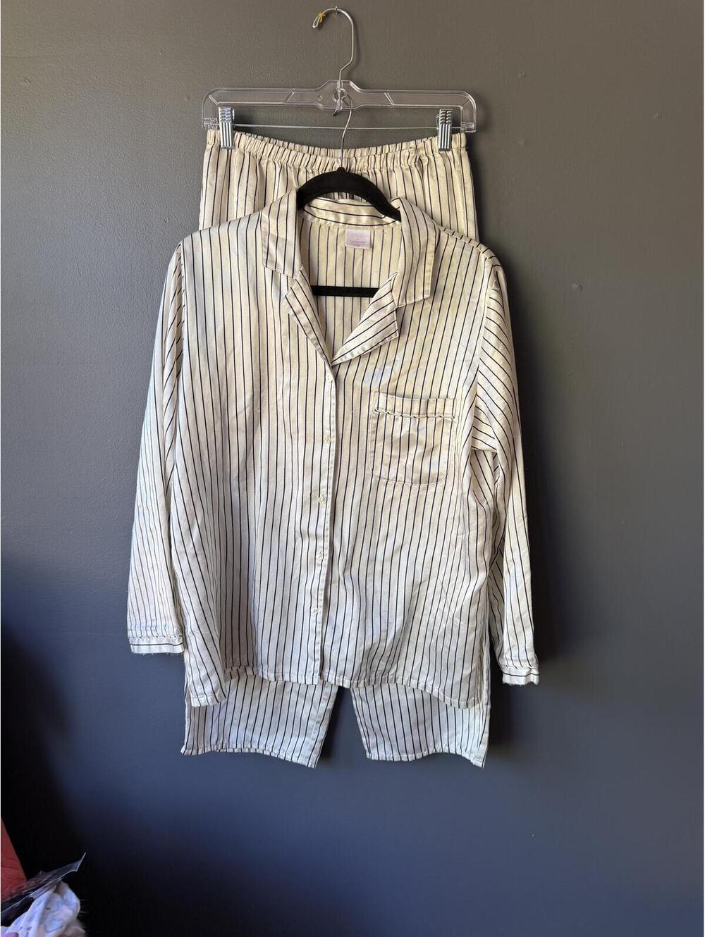 Enchanting Women's Medium Striped Pajama Set